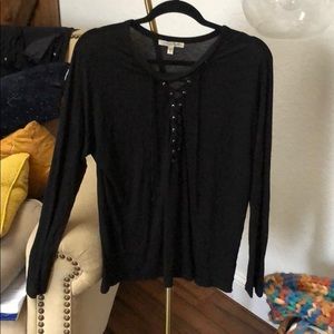 Express Super Soft Lace-up Long Sleeve